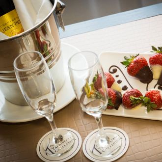 Champagne & Chocolate Covered Strawberries